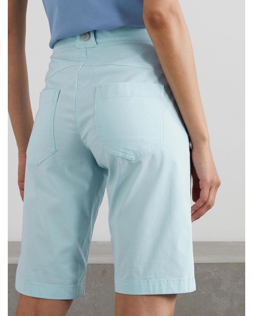 Bogner Blue Jolita Cotton-Blend Gabardine Golf Shorts