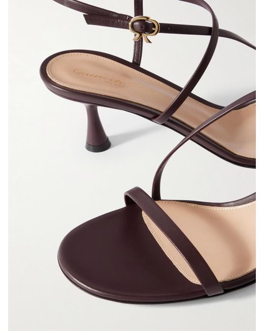 Gianvito Rossi Natural 55 Leather Sandals