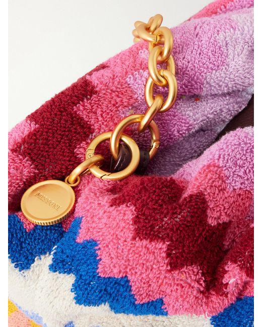 Missoni Multicolor Large Striped Terry Pouch