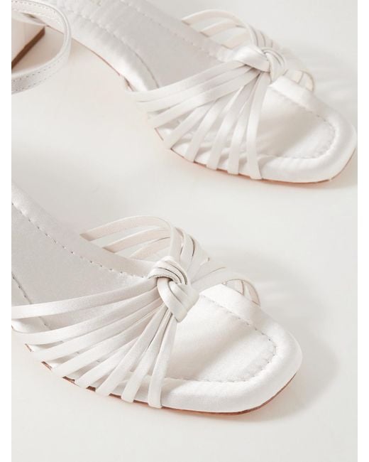 Sandales En Satin À Nœuds Olivia Loeffler Randall en coloris Natural