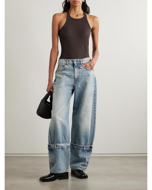 Haikure Blue Hurley Wide-Leg Organic Jeans