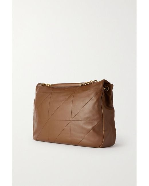 Saint Laurent Brown Jamie Schultertasche Aus Gestepptem Leder