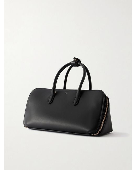 Alaïa Black Delta Leather Small Shoulder Bag