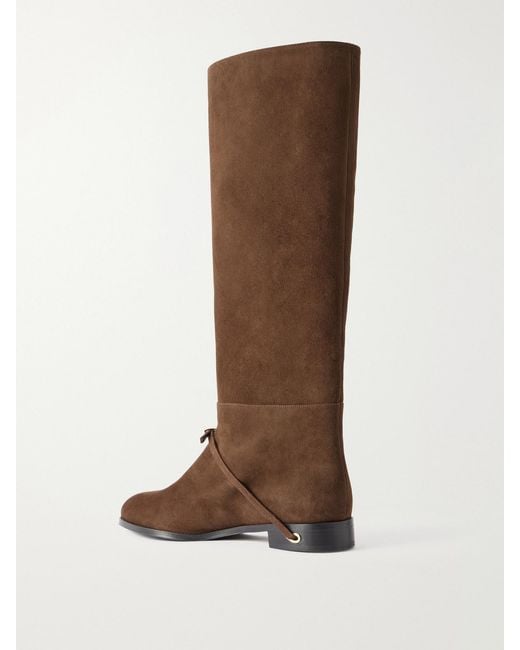 JENNIFER CHAMANDI Brown Thierry Suede Knee-High Boots