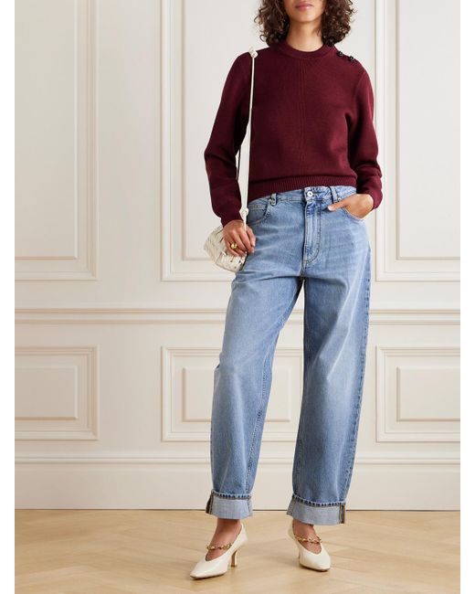 Bottega Veneta Red Wool Sweater