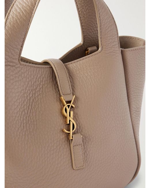 Saint Laurent Natural Le 5 Á 7 Baby Bea Leather Tote