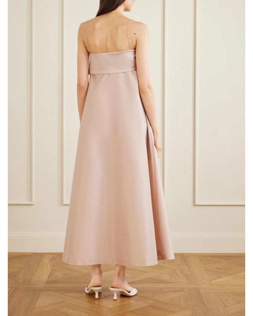 BERNADETTE Pink Bailey Bow-Detailed Taffeta Gown