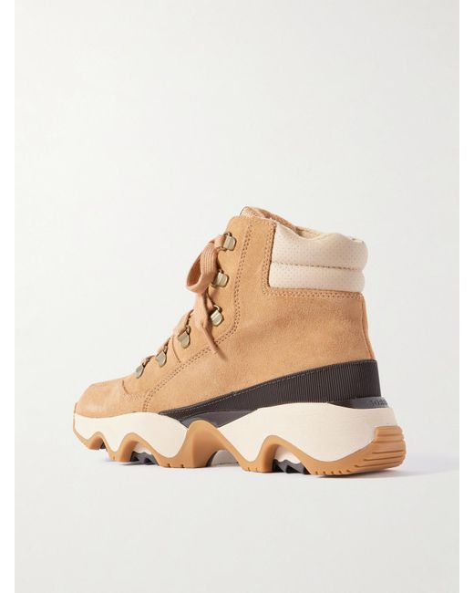 Bottines En Daim À Finitions En Toile Et En Cuir Kinetic Impact Conquest Plus Sorel en coloris Natural