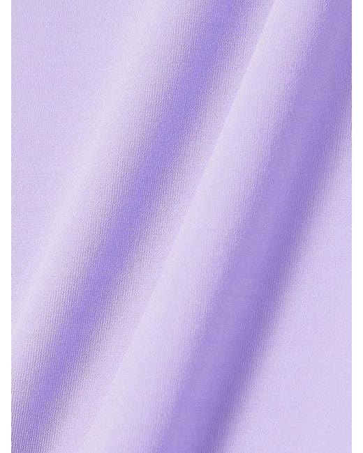 Wardrobe NYC Purple Stretch-Jersey Bodysuit