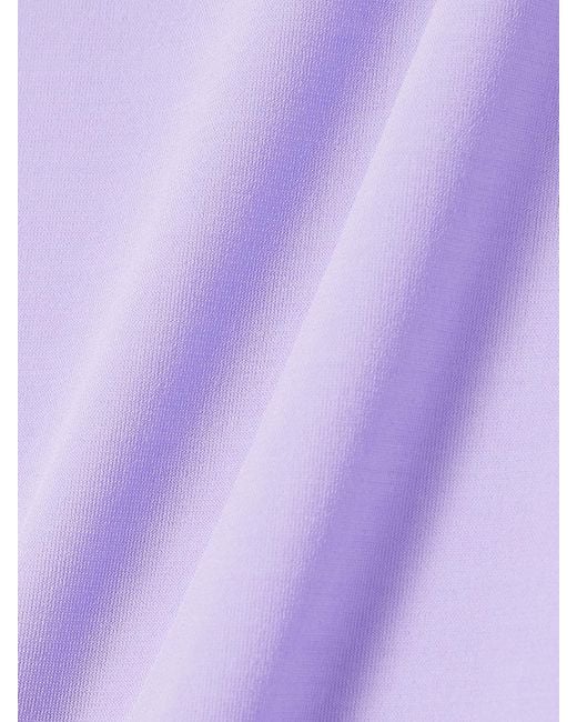 Wardrobe NYC Purple Body Aus Stretch-Jersey