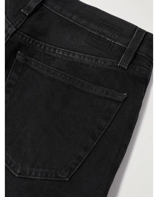 Totême  Black Halbhohe Jeans Mit Geradem Bein Aus Bio-Denim