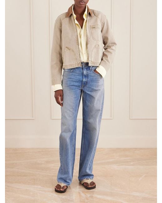 SLVRLAKE Denim Natural Cleo Cotton Shirt