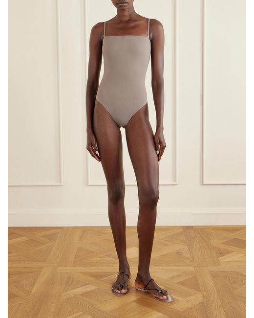 Alaïa White Stretch-Jersey Swimsuit