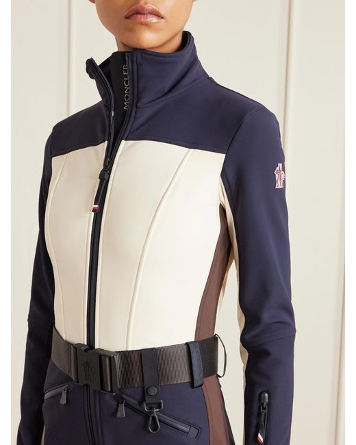 Moncler Blue Belted Ski Suit