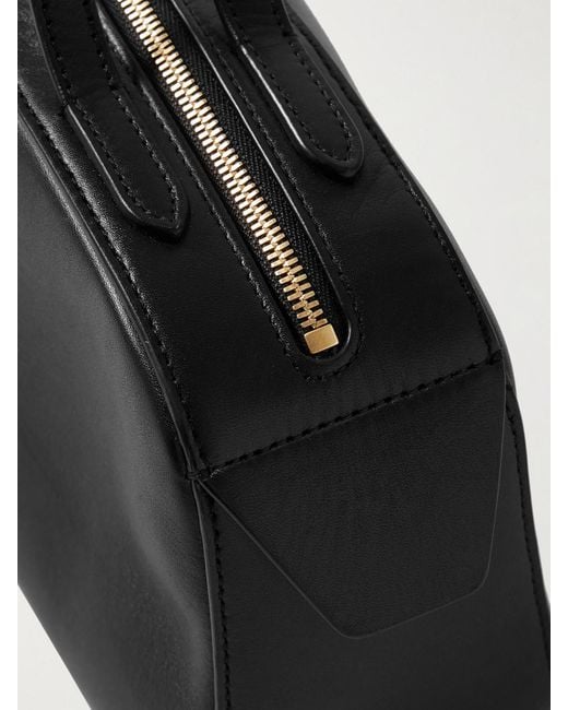 Khaite Black Simona Leather Shoulder Bag