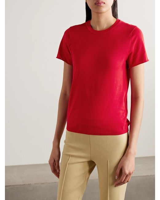 High Sport Red Owen Cotton T-Shirt
