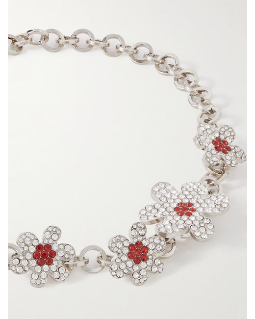 Marni Natural Tone Crystal-Embellished Necklace