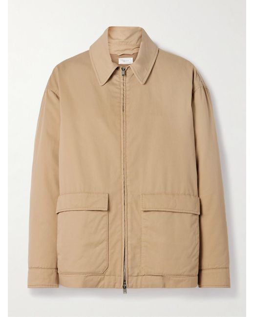 The Row Natural Aurelius Jacke Aus Wattierter Gabardine Aus Einer Baumwoll-Kaschmirmischung