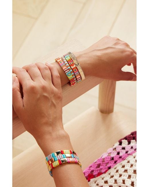 Roxanne Assoulin Natural Alphabet-Tone Bracelet