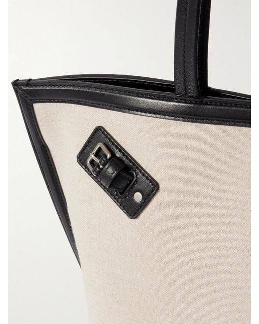 Proenza Schouler White Days Leather-Trimmed Canvas Tote
