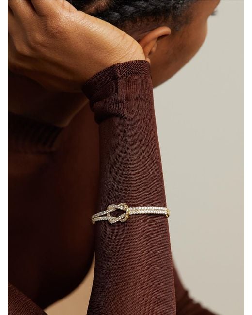 Anita Ko Natural Knot 18-Karat Diamond Bracelet