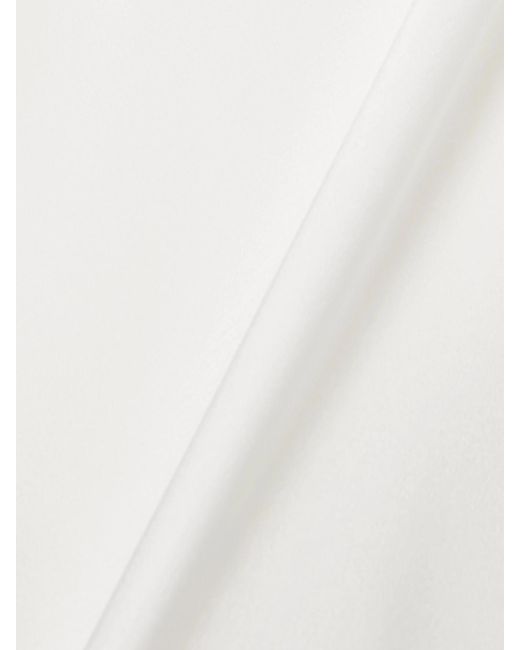 Galvan White Pandora Neckholder-Minikleid Aus Satin