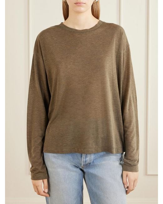 Agolde Natural Sasha Lyocell-Jersey T-Shirt