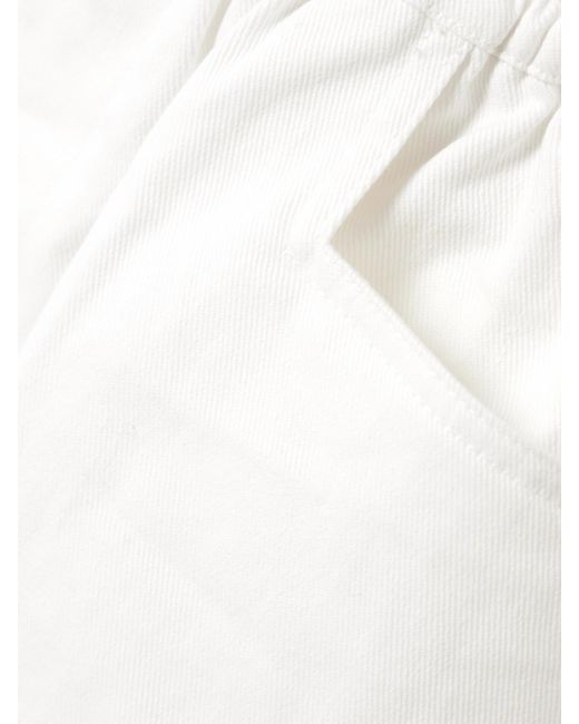 Deiji Studios White Hose Aus Biobaumwoll-Twill