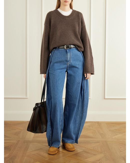 Proenza Schouler Brown Whip Suede Loafers