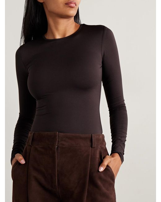 Agolde Black Aura String-Body Aus Stretch-Jersey