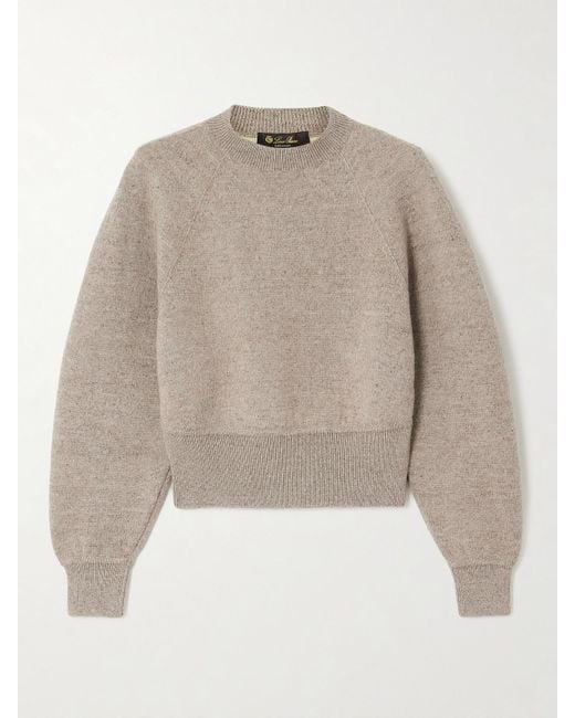 Loro Piana Natural Silk And Cashmere-Blend Sweater