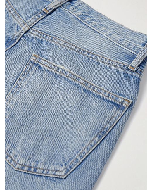 Agolde Blue '90S Pinch Waist High-Rise Straight-Leg Organic Jeans