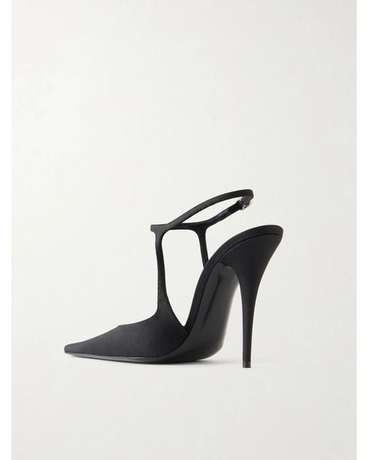 Saint Laurent White Doville Pump