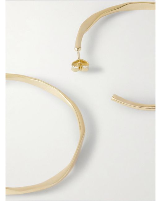 YSSO Natural Amazon-Plated Hoop Earrings