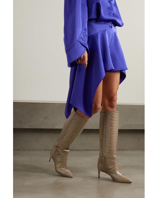 Paris texas croc effect boots new arrivals