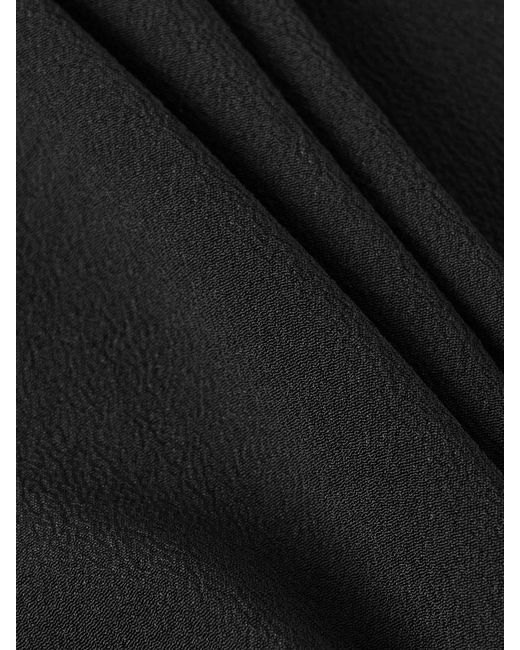 The Attico Black Jersey Halterneck Midi Dress