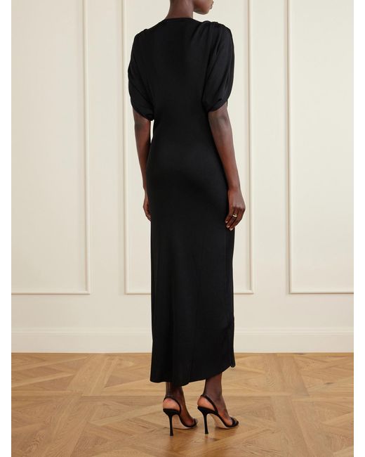 Altuzarra Black Henderson Woven Maxi Dress