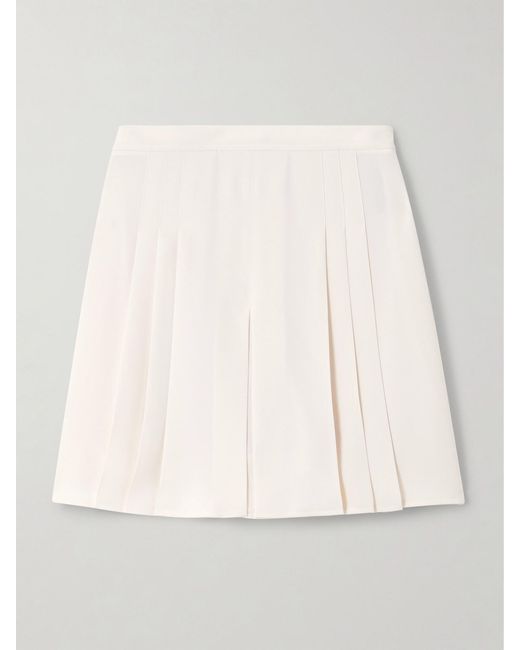 Tory Sport Natural Layered Pleated Twill Shorts