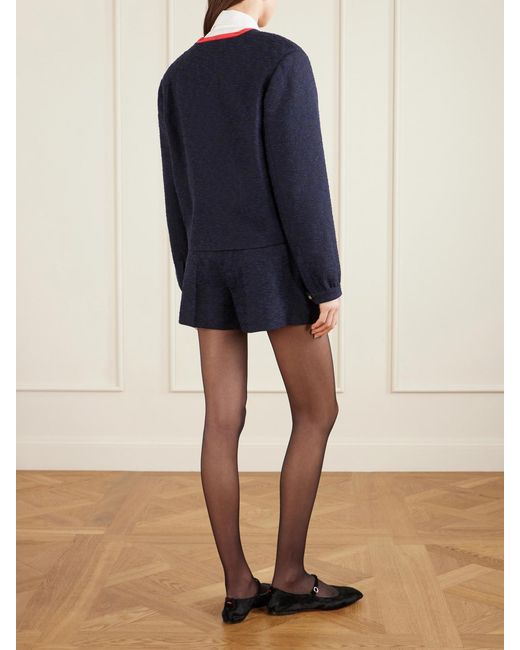 Blazé Milano Blue Riviera Cotton-Blend Tweed Jacket