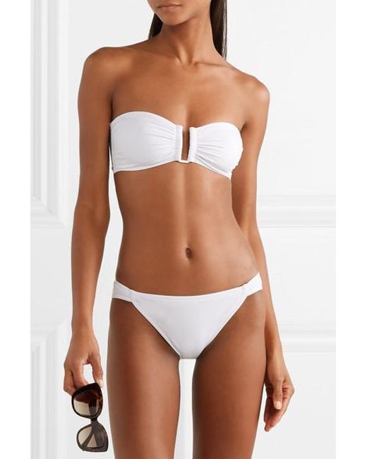 Eres Synthetic Les Essentiels Show Bandeau Bikini Top in White - Save 13% -  Lyst