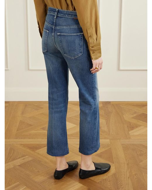 Jamie Haller Blue Kenickie Mid-Rise Straight-Leg Jeans
