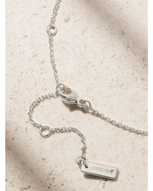 Messika Natural My Twin 18-Karat Diamond Necklace