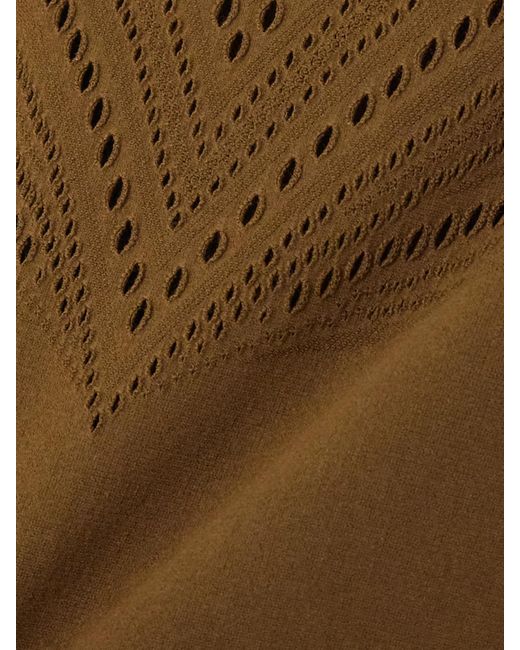 Wolford Natural Pointelle-Knit Stretch Wool-Blend Bodysuit