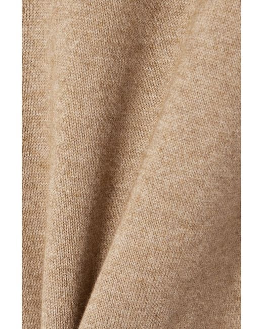 Isabel Marant Natural Nash Intarsia Cotton And Wool-Blend Turtleneck Sweater