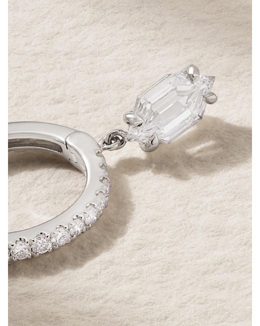 Anita Ko Natural Huggies 18-Karat Diamond Single Earring