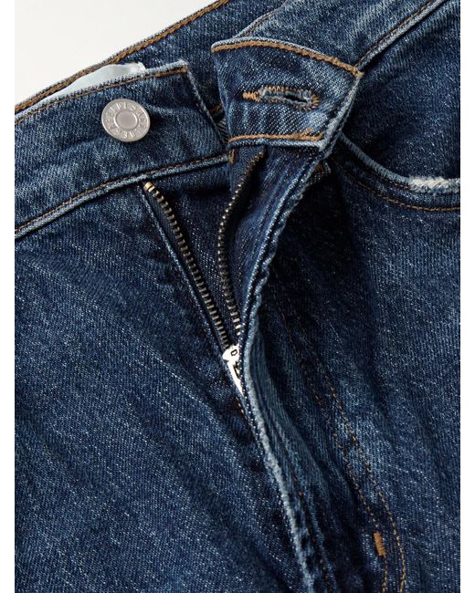 Agolde Blue Harper Mid-Rise Wide-Leg Jeans
