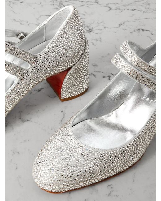 White hotsell sparkly louboutin
