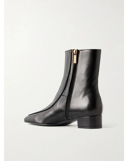 Herbert Levine Black Shadow Ban 30 Leather Ankle Boots