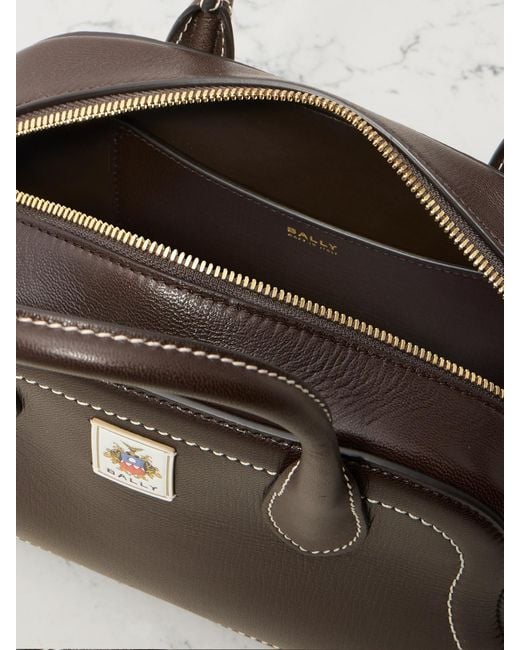 Bally Brown Unda Appliquéd Leather Tote