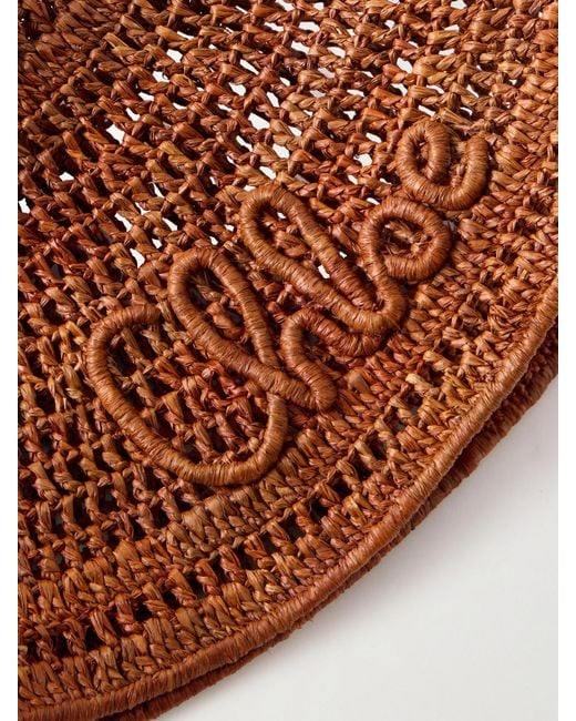 Chloé Brown Raffia Hat